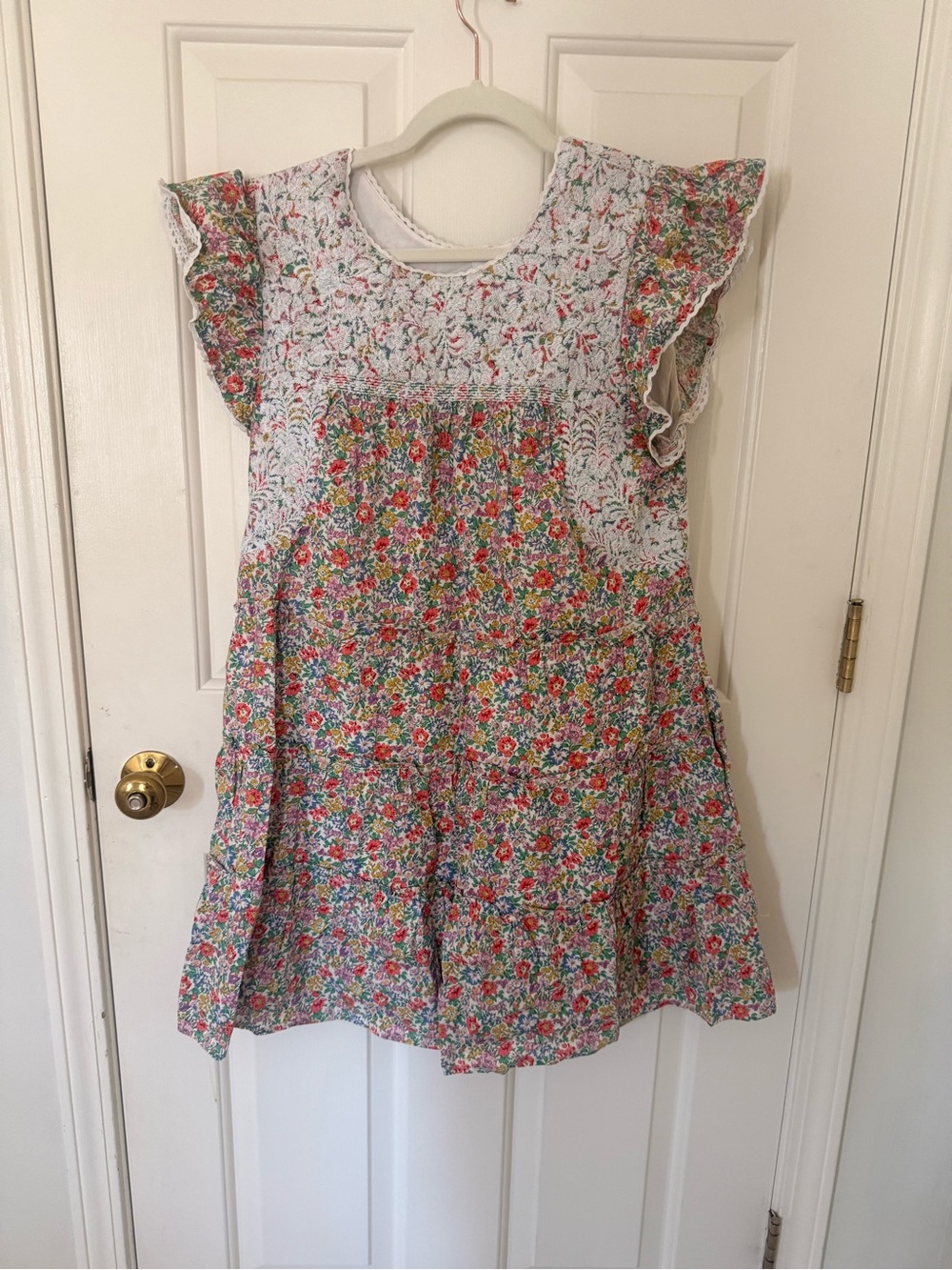 J.Marie Floral Ruffle Sleeve Mini Dress - Picture 2 of 2